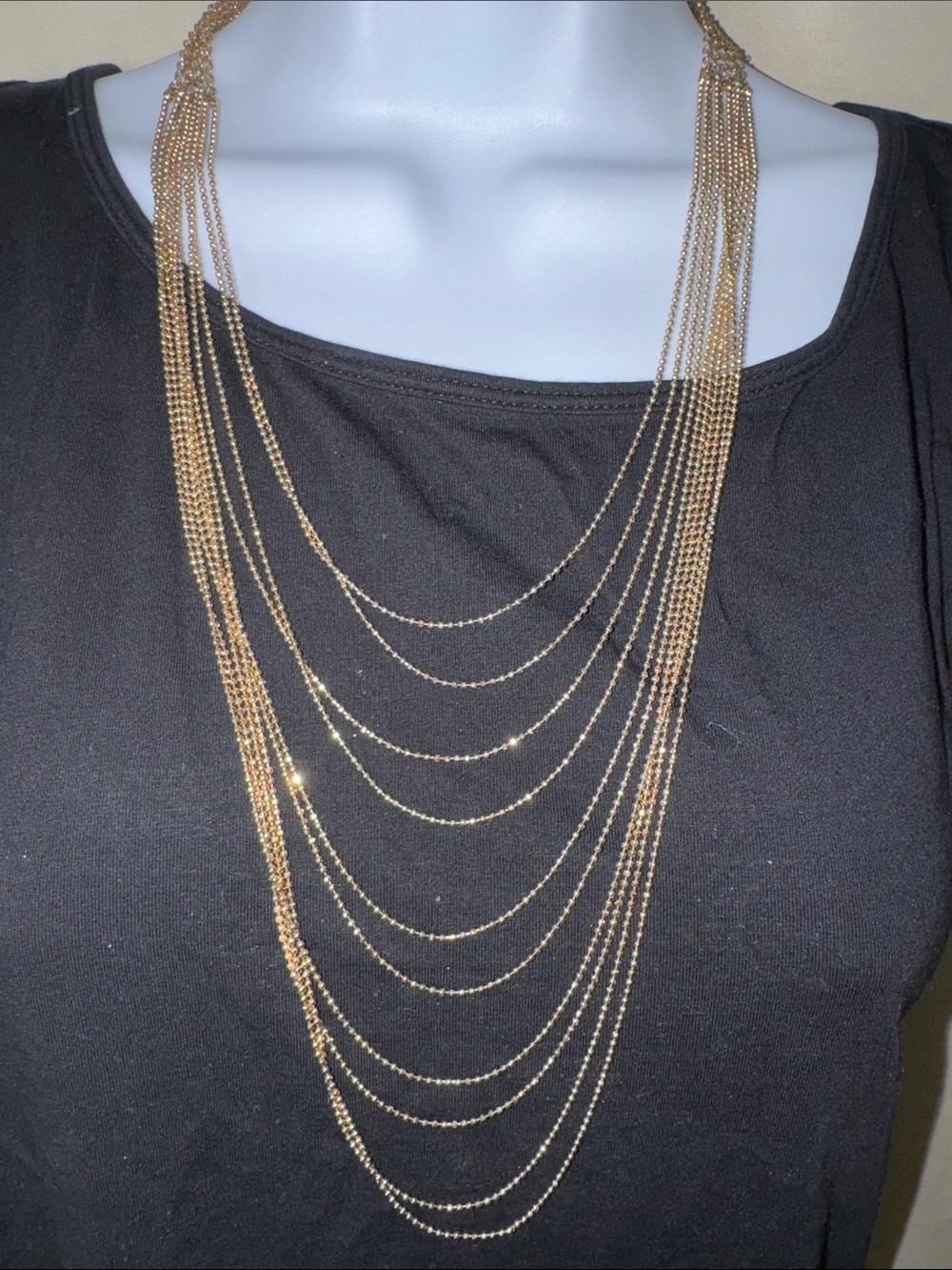 Gold Multi-Layer Statement Necklace - Women Jewelry
